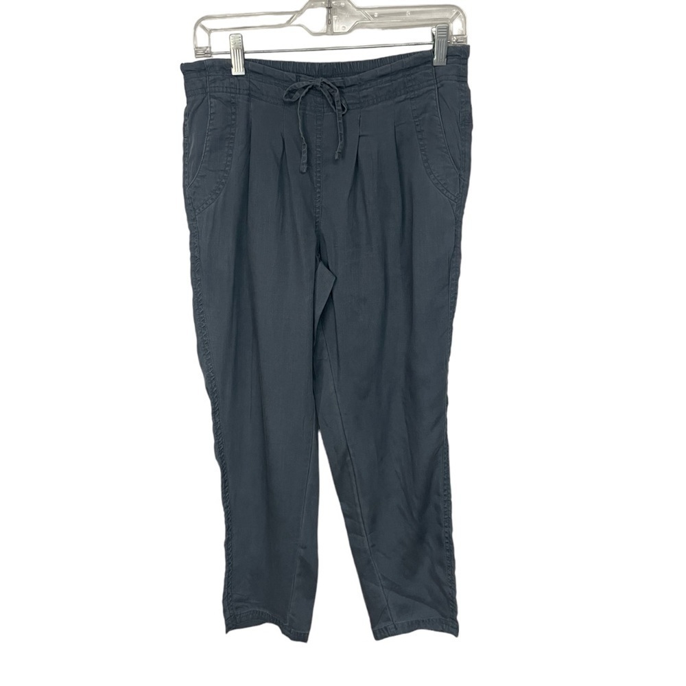 Prana Dark Gray Slub Denim Pull On Pants Small